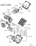 Фильтр воздушный. Mitsubishi: L400, L200, Delica Space Gear, Nativa, GTO, Pajero Sport, Pajero, Montero, Montero Sport