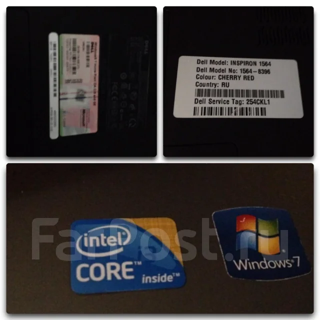 DELL Inspiron 1564. 106����, ��� 4 ��, ���� 250���, WiFi: 1, Bluetooth: 1, ����������� �� 5��. ����