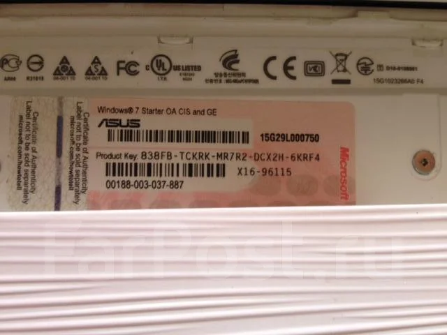 ASUS Eee PC 1015PW. ��� 2048 ��, ���� 320���, WiFi: 1, Bluetooth: 1 ����