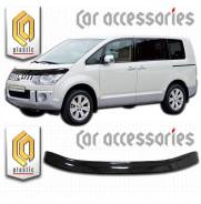 Дефлектор капота. Mitsubishi Delica