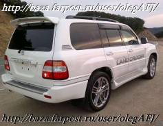 Спойлер. Toyota Land Cruiser, UZJ100, UZJ100W Toyota Land Cruiser Cygnus, UZJ100W Lexus LX470, UZJ100 Двигатель 2UZFE
