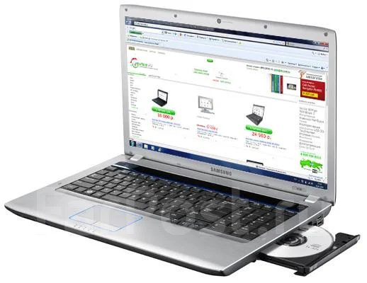 Samsung R730. 2,3����, ��� 3072 ��, ���� 320���, WiFi: 1, Bluetooth: 1, ����������� �� 5��. ����