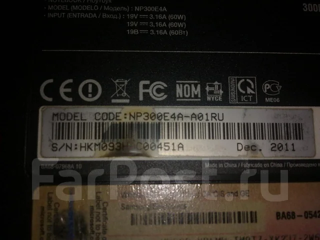 Samsung 300E4A. 2����, ��� 4 ��, ���� 1���, WiFi: 1, Bluetooth: 1, ����������� �� 1��. ����
