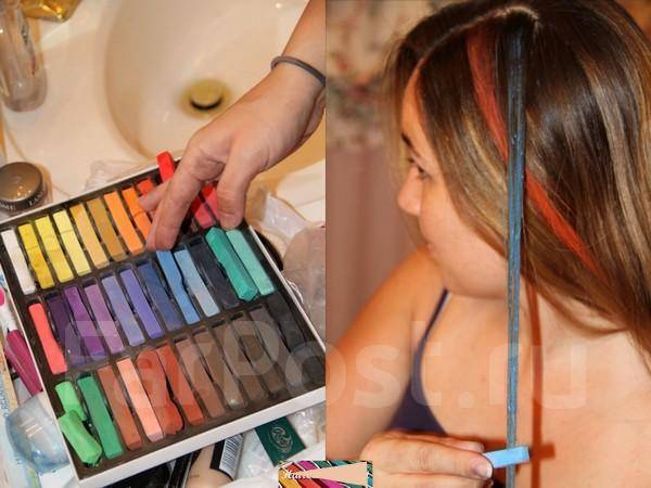 Как красить волосы мелками фаберлик