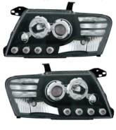 Pajero 3 ФАРЫ тюнинг Л+П Комплект Линзован С Светящ Ободк С ДИОД Eagle