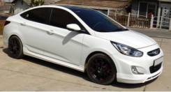 Обвес кузова аэродинамический. Hyundai Solaris