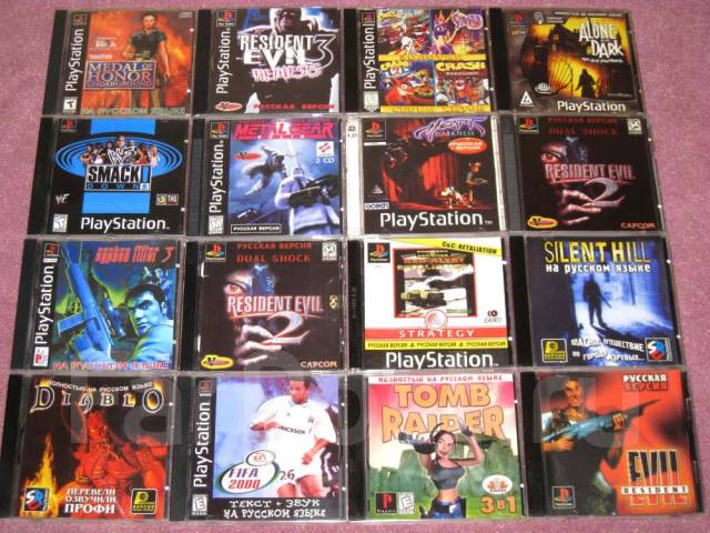 Игры, диски для PS1, более 200 шт, в наличии в Хабаровске