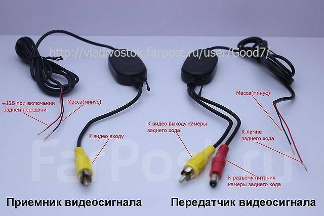 подключение беспроводной камеры заднего вида к китайской магнитоле на андроиде