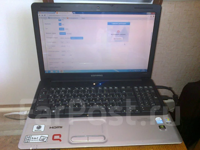 Compaq Presario CQ61-210ER. 2����, ��� 4 ��, ���� 500���, WiFi: 1, Bluetooth: 1, ����������� �� 3��. ����