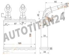 Радиатор отопителя салона NISSAN CEFIRO/MAXIMA A32/33 94-02/BLUEBERD U13/AVENIR/EXPERT W11/LAUREL 34 SAT ST-DTW1-395-0
