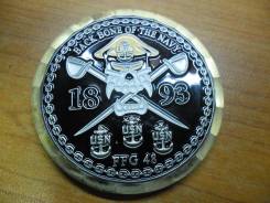 Памятный жетон от экипажа фрегата USS Vandegrift (FFG 48)(круглый)