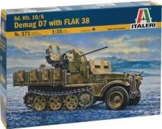 Сборная модель. Sd. Kfz.10/5 Demag D7 with FLAK 38. Масштаб:1/35
