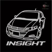 Наклейка Honda Insight c фирменной надписью