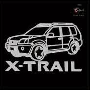 Наклейка Nissan X-Trail c фирменной надписью