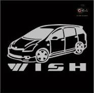 Наклейка Toyota WISH c фирменной надписью