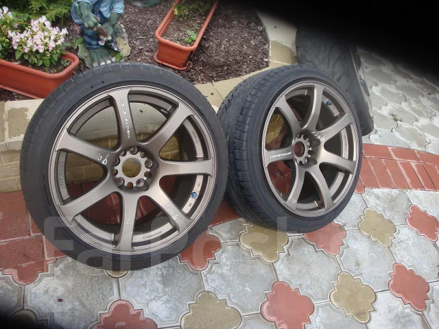 Продам шикарные R18 Work XT7 *DEEP* + Полуслик R888 Toyo Proxes