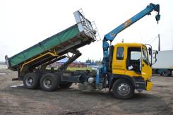Isuzu. Самосвал с крановой установкой , вышка . , 14 000 куб. см., 20 000 кг.