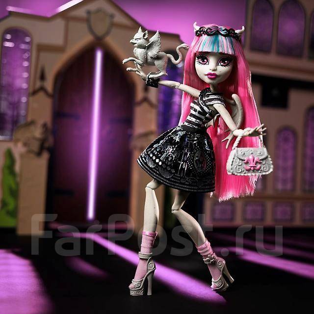 Эксклюзив! Рошель Гойл Базовая с питомцем Monster high Школа Монстров ...