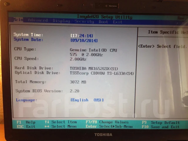 Toshiba Satellite L300. 2����, ��� 3072 ��, ���� 160���, WiFi: 1 ����