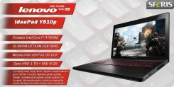 Lenovo IdeaPad Y510p. 2,4����, ��� 8 ��, ���� 1 000���, WiFi, Bluetooth, ����������� �� 5��. ����