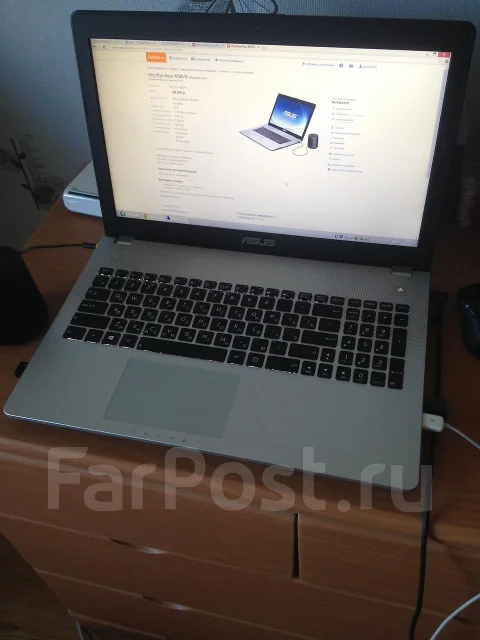 Asus N56VB. 15.6", 2,4����, ��� 8 ��, ���� 1 000���, WiFi: 1, Bluetooth: 1, ����������� �� 4��. ����