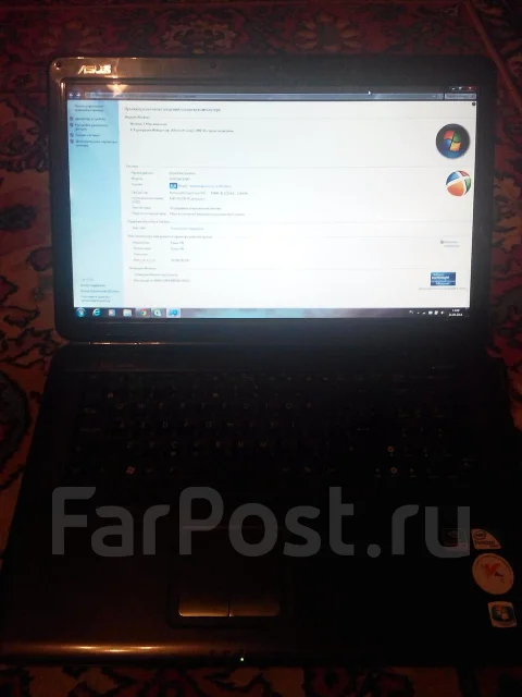 ASUS K70ID. 2,2����, ��� 4 ��, ���� 250���, WiFi: 1, ����������� �� 1��. ����