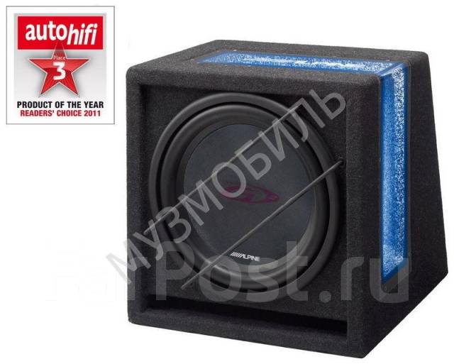 Сабвуфер пассивный 8", Alpine SBG-844BR, широкополосные, 20,3 x 20,3 см ...