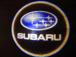 Беспроводная лазерная проекция логотипа в двери Subaru