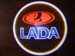 Беспроводная лазерная проекция логотипа в двери LADA. Лада