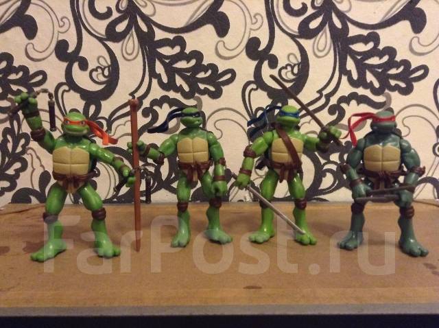 Игрушки Черепашки Ниндзя По Одноименному М/Ф 2007 Года, Б/У, В.