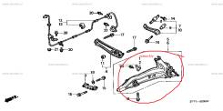 Рычаг подвески. Honda Civic Ferio, E-EK8, E-EK3, E-EK2 Honda Civic, E-EK2, E-EK3 Honda Integra SJ, E-EK3 Honda Domani, E-MB3, MB4, E-MB4