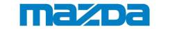 Наклейка на верх лобового стекла "mazda".