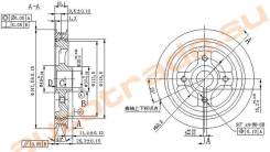 Шкив коленвала. Toyota: Corolla, Corsa, Tercel, Cynos, Corona, Raum, Corolla II, Caldina, Carina, Paseo, Sprinter, Starlet Двигатели: 2ELU, 2EL, 2ELC...