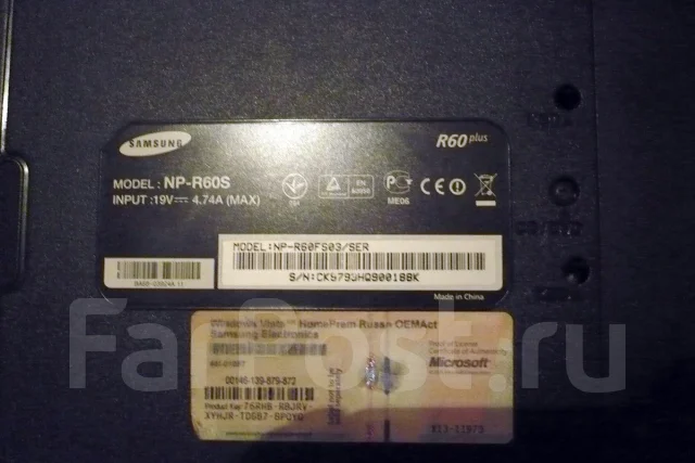 Samsung R60 Plus. 2����, ��� 2048 ��, ���� 160���, WiFi: 1 ����