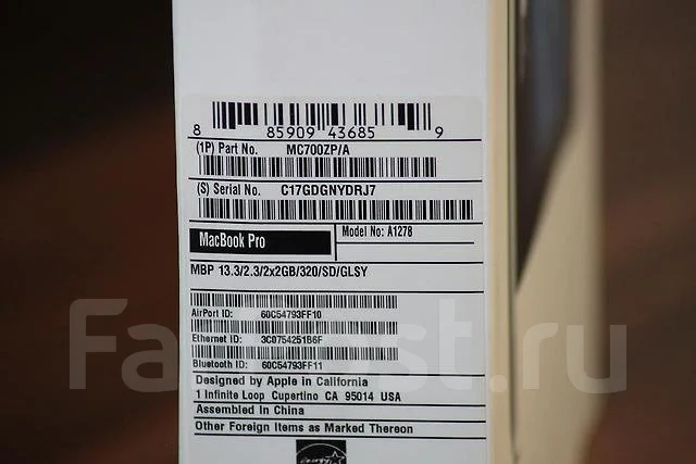 Apple MacBook Pro 13 2011 Early. 2,3����, ��� 4 ��, ���� 440���, WiFi: 1, Bluetooth: 1, ����������� �� 7��. ����