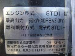 Двигатель в сборе. Isuzu Giga, CYZ74V3W Двигатель 8TD1