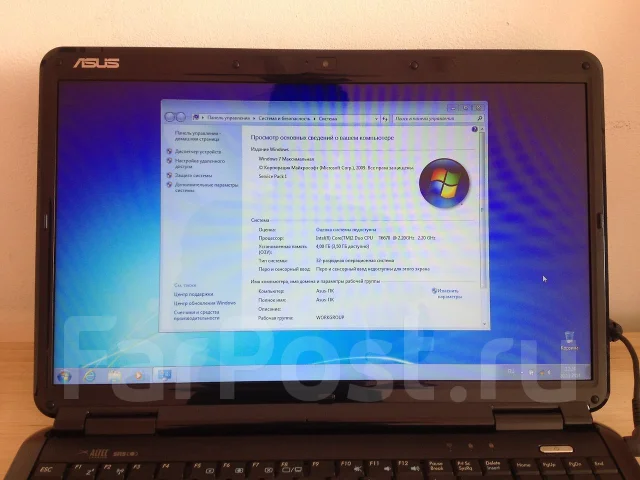 Asus K61IC. 2,2����, ��� 4 ��, ���� 300���, WiFi: 1 ����