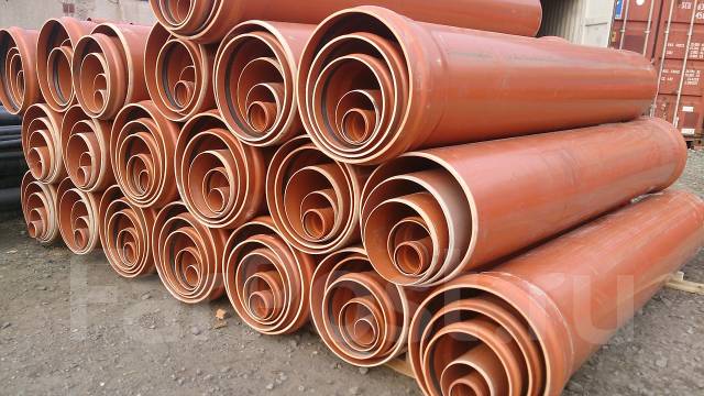 Трубы наружной канализации НПВХ, полиэтиленовые трубы, тройники, отвод ...?