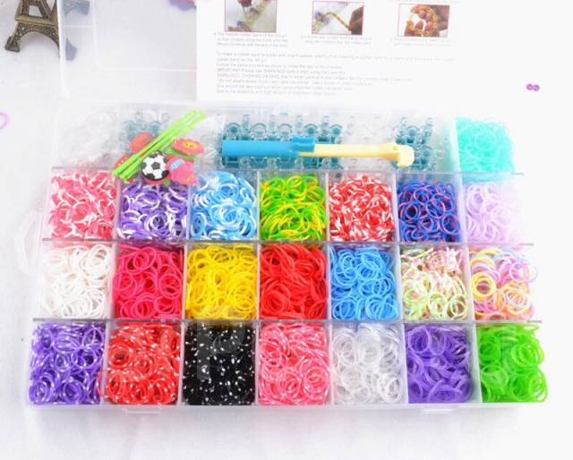 Набор резинок для плетения браслетов Loom bands 600 резинок