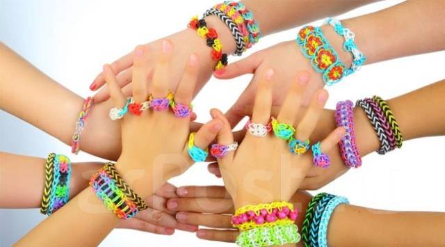 Rainbow Loom Набор резинок для плетения браслетов, синий