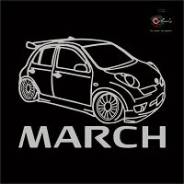 Наклейка. Nissan March