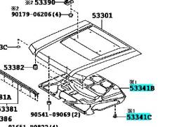 Обшивка капота. Toyota Land Cruiser, HZJ76, HZJ76L, HZJ79, HZJ76K, HZJ76V Двигатель 1HZ