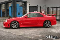 Порог пластиковый. Nissan Skyline, HR34, BNR34, ER34, ENR34