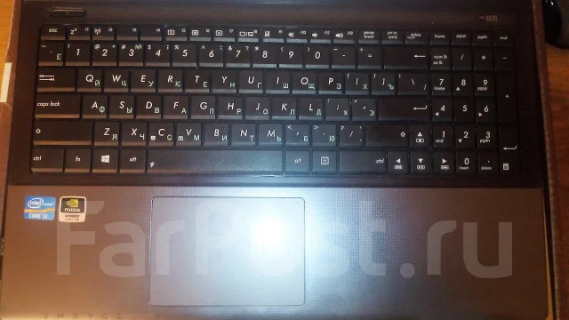 Asus X55VD. 2,4����, ��� 6 ��, ���� 500���, WiFi: 1, Bluetooth: 1, ����������� �� 5��. ����