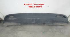 Накладка на бампер. Kia Rio