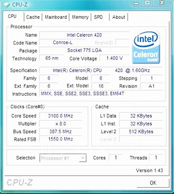 Intel Celeron 420 ����
