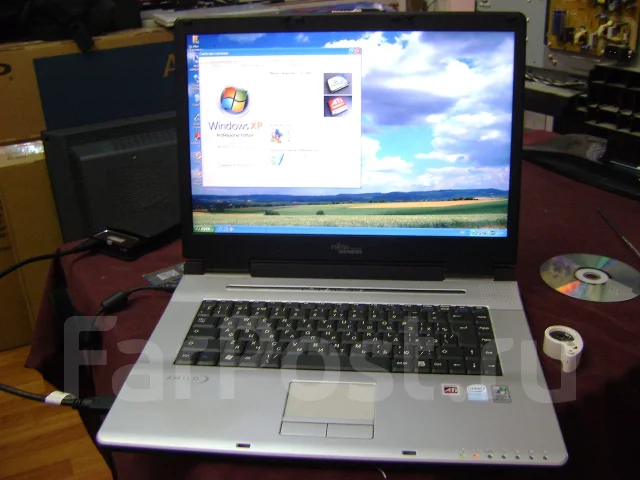 Fujitsu Siemens Amilo. 1,7����, ��� 1536 ��, ���� 100���, WiFi: 1, ����������� �� 1��. ����