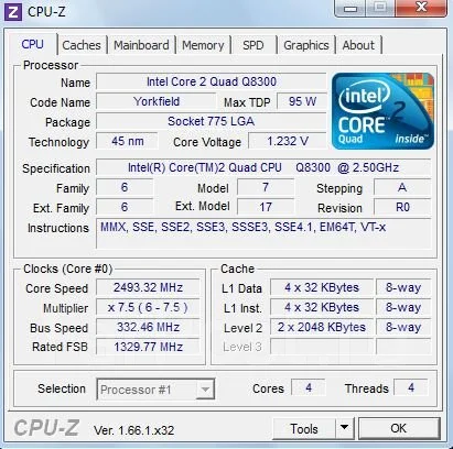 Intel Core 2 Quad Q8300 ����