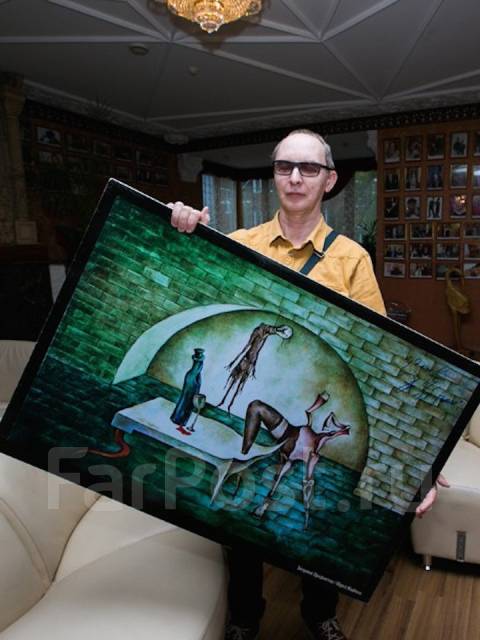 Факсимиле картины Эдмунда Шклярского «Безумие предметов», всем, в наличии  во Владивостоке