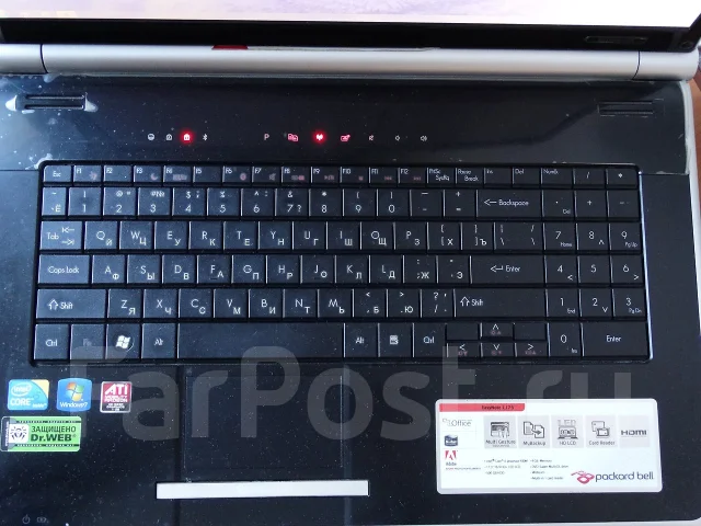 Packard Bell EasyNote LJ75. 17.3", 2,3����, ��� 8 ��, ���� 500���, WiFi: 1, Bluetooth: 1, ����������� �� 3��. ����